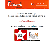 Tablet Screenshot of fierecillas.com